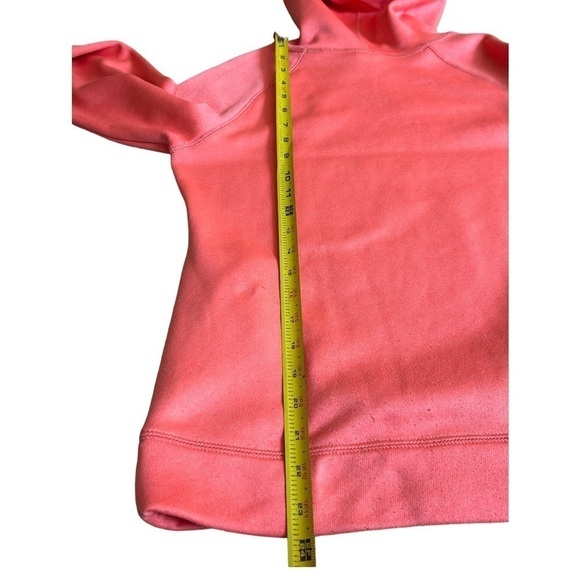 REEBOK HOODIE LIGHT SLEECE “LIVE PLAY LOVE” PINK CORAL, SIZE L - Picture 5 of 7